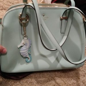 kate spade tiffany blue satchel bag (dome?)